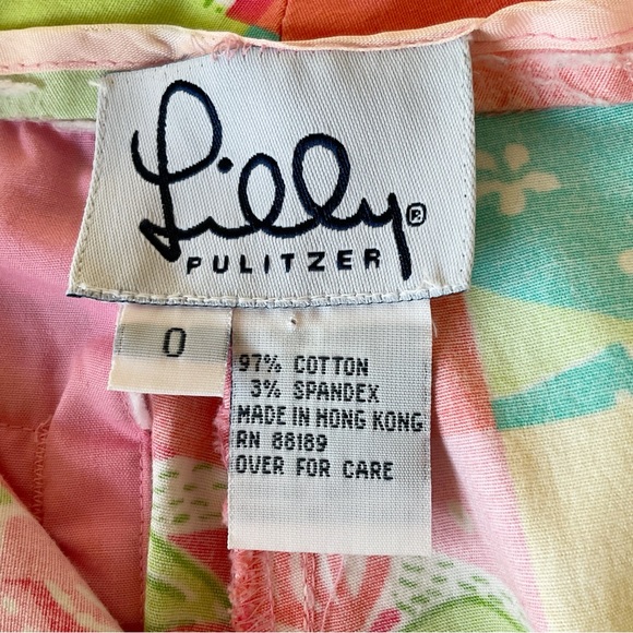 Lilly Pulitzer Vintage ‘90’s Patchwork Cropped Pants Size 0 - Picture 11 of 13